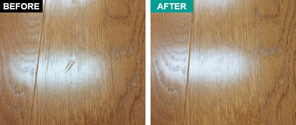 フローリングの凹み傷