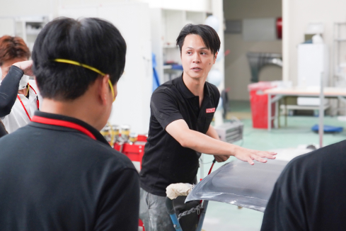 技術指導現場の様子